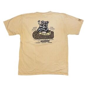 Y2K Crazy Shirts Hawaii Mens XL Beer Dyed Dogs Breath Inn Poker Bulldog T-Shirt